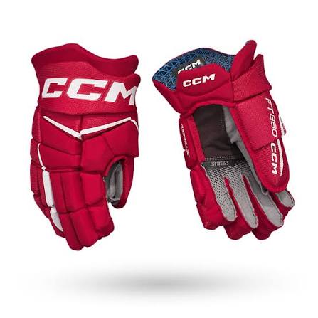 CCM Jetspeed FT880 Gloves SR Red/White